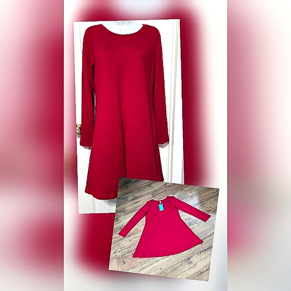 POPYOUNG Elegant Red Women's Dress